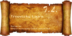 Trnovszky Laura névjegykártya